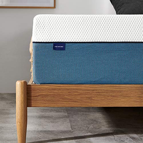 King Mattress, Iyee Nature 14 inch Gel Memory Foam Mattress in a Box, Foam Bed Mattress Medium Firm Foam Mattress King Size Mattress for Sleep