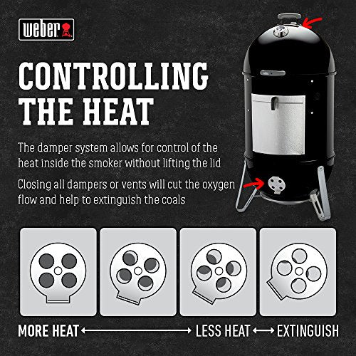 Weber 22-inch Smokey Mountain Cooker, Charcoal Smoker