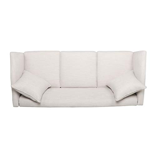 Christopher Knight Home Austell 3 Seater Sofa, Beige + Dark Brown