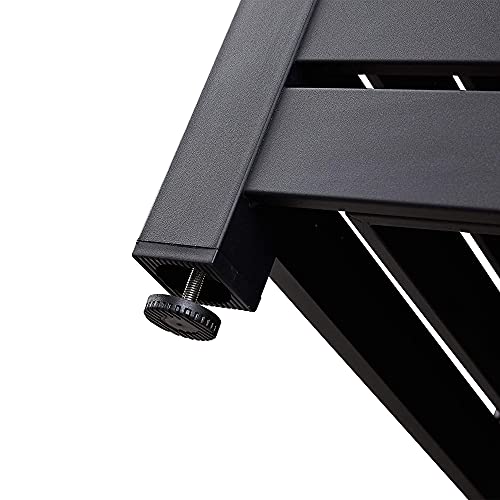 Ehomeline Fire Pit Table, 32“ Square 40,000 BTU Auto-Ignition Propane Gas Fire Pit with Waterproof Cover for Courtyard Balcony Garden Terrace, Black Ceramic Tabletop, CSA Certification