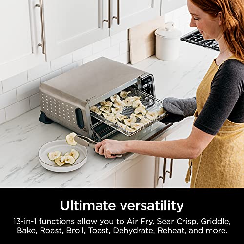Ninja SP301 Foodi 13-in-1 Dual Heat Air Fry Oven, Stainless Steel and Black