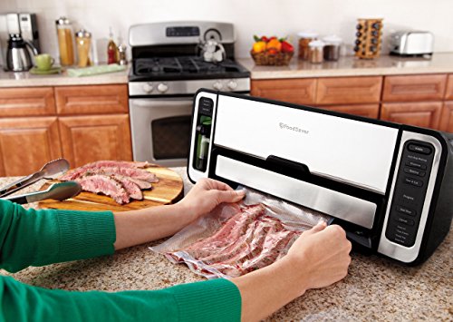 FoodSaver FM5860 Vacuum Sealer Machine with Express Bag Maker & Auto Bag Dispense and Rewind, UL Safety Certified, Silver