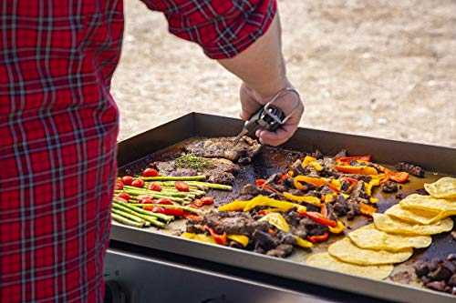 PIT BOSS PB757GD 4 Burner LP Gas Griddle, 4. 7mm Thick pre-Seasoned top, Black