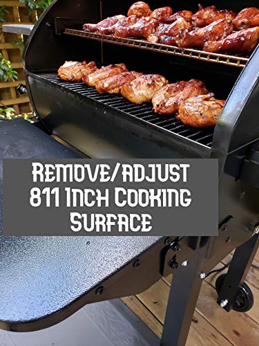 Camp Chef PG24MZG SmokePro Slide Smoker with Fold Down Front Shelf Wood Pellet Grill, Pack of 1, Black