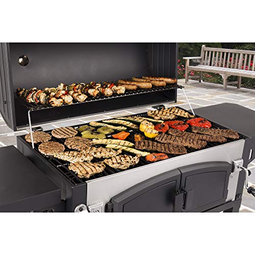 Dyna-Glo DGN576SNC-D Dual Zone Premium Charcoal Grill, X-Large, Stainless