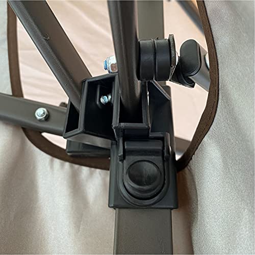 ZCM-JSDTWS Pop up Gazebo Tent Patio Canopy,Outdoor Polycarbonate Aluminum Frame Grill Pergola, Double Roof Hardtop Gazebo Canopy, with Netting and Curtains for Gardens,Terraces,Patio