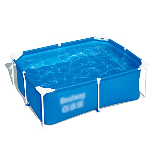 Inflatable Pools Frame Swimming Pool Outdoor Adult Bracket Pool Household Children's Family Bathing Pool Foldable Bathtub Rust-Proof Metal Bracket (Color : Blue, Size : 18014060cm)