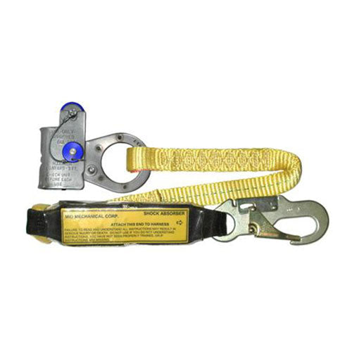 PMI® MIO Rope Grab w/ 3 ft. Shock Absorbing Lanyard