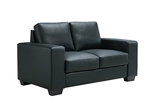 Global Furniture USA Black PVC Loveseat, Does Not Apply