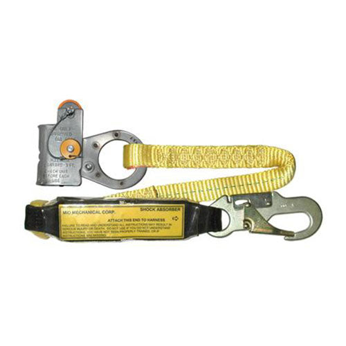 PMI® MIO Rope Grab w/ 3 ft. Shock Absorbing Lanyard