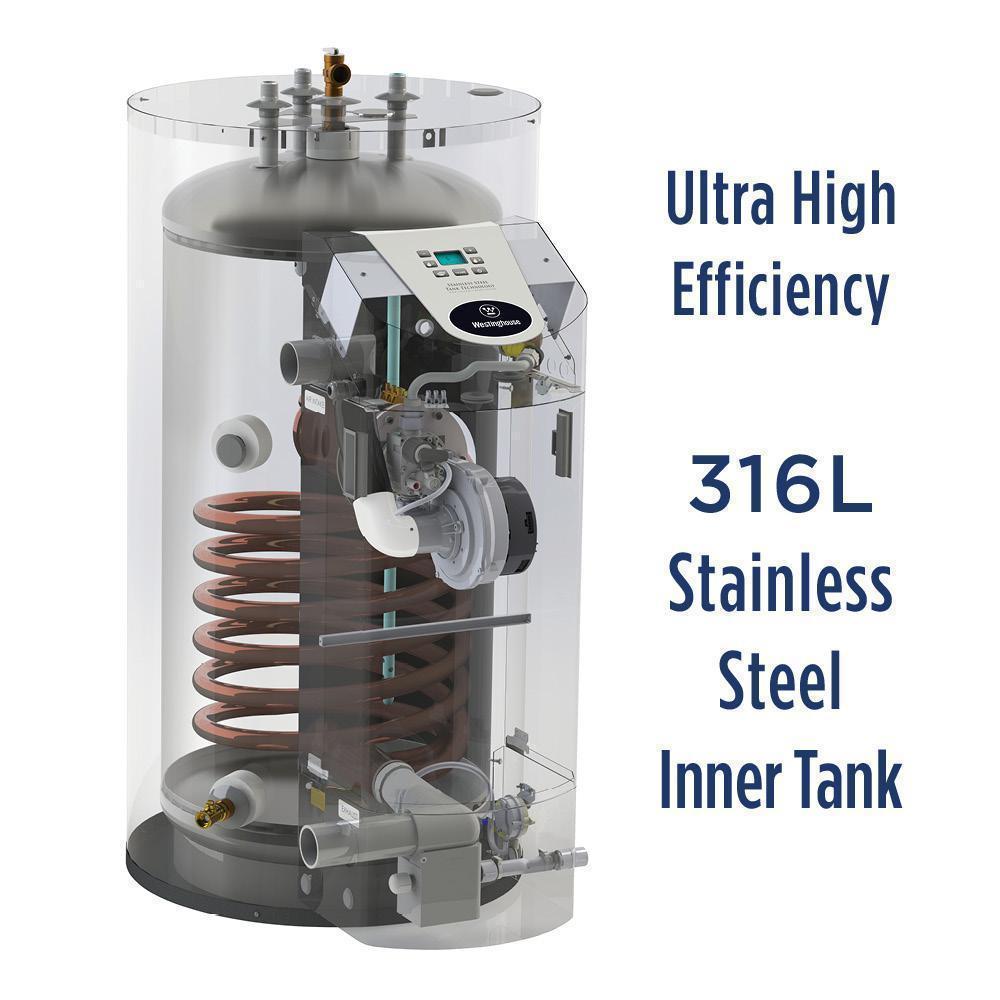 Westinghouse WGR060NG076 60 Gal. 10 Year 76000 BTU 97% High Efficiency Natural Gas Water Heater New