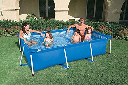 RSQJ Garden Swimming Pool，Swimming Pool Frame Steel Tube Rectangular Square Swimming Pool Pipe Rack Pond Large Bracket Above Ground Summer Play Pool 87