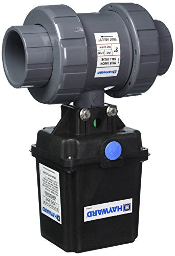 Hayward EAUTB120STE 2-Inch EAUTB Series Actuated 2-Way True Union Ball Valve with Threaded EPDM Seal