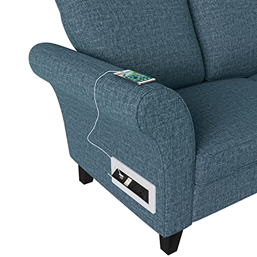 Domesis Ridgway Sofas, Caribbean Blue Multi-warp