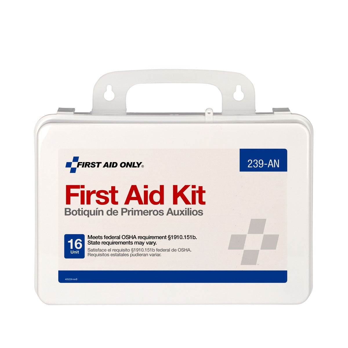 First Aid Only 16 Unit First Aid Kit, Plastic Case (5 per order)
