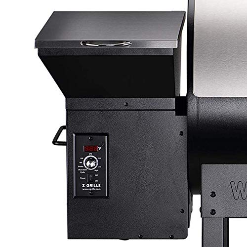Z GRILLS ZPG-7002E 2020 Upgrade Wood Pellet Grill & Smoker, 8 in 1 BBQ Grill Auto Temperature Controls, inch Cooking Area, 700 sq, Silver