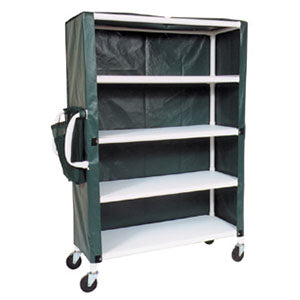 MJM Four Shelf Jumbo Linen Cart with Cover
