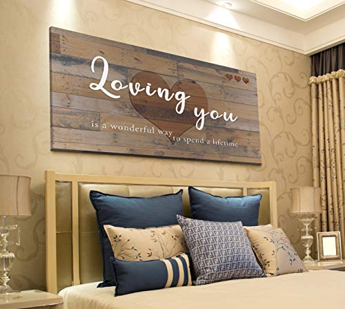 Loving You is a Wonderful Way to Spend a Lifetime Couples Wall Art