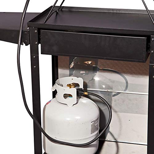 Camp Chef Patio Cart, Black/Silver, PZCART