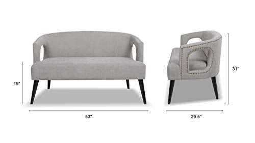 Sandy Wilson Home Milo Sofas, Silver Grey