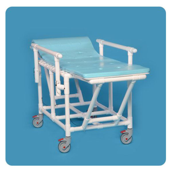 IPU Folding Shower Gurney Bed with Water Resistant Foam Pad