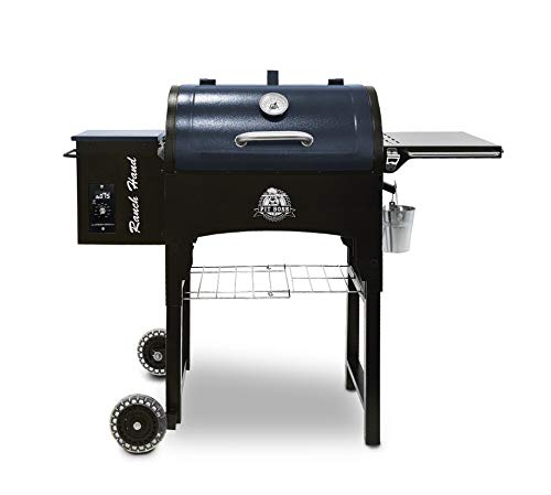 PIT BOSS PB440TGR1 Portable Folding Legs Pellet Smoker Grill, Black