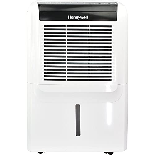 Honeywell DH70PWKN 70 Pint (50 Pint 2019 DOE) Energy Star Dehumidifier with Built-in Drain Pump & 5 Year Warranty