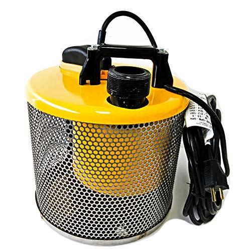 Site Drainer Pit Boss 101V, 1/2 HP, Non Clogging, Electric Submersible Dewatering Pump and Trash Pump with Debris Resistant Float Switch