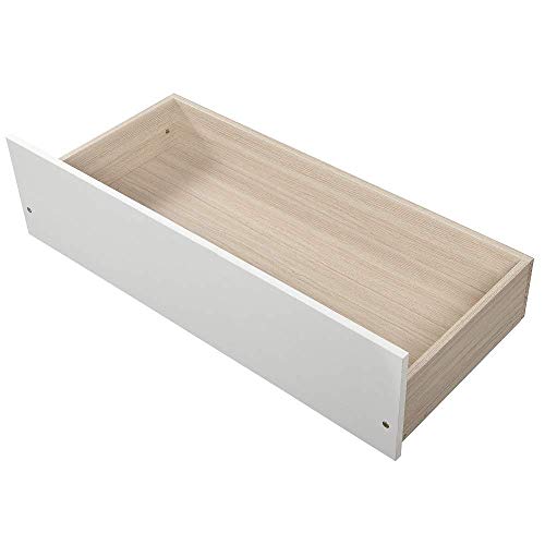 Bunk Beds Full Over Full Size, Solid Wood Full Bunk Beds with Drawers and Stairway, Full Length Guardrail, No Box Spring Needed (White Full Over Full Bunk Beds)