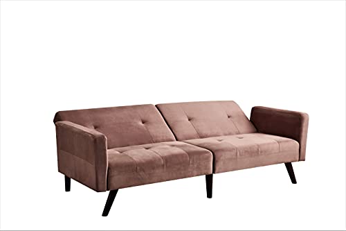US Pride Furniture Iconic sofabed Sofa Bed, Rose