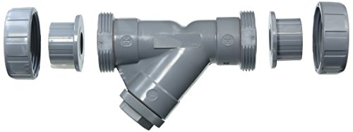 Hayward YS20100SU 1-Inch Socket True Union CPVC Plastic Y-Strainer with FPM O-ring Seals
