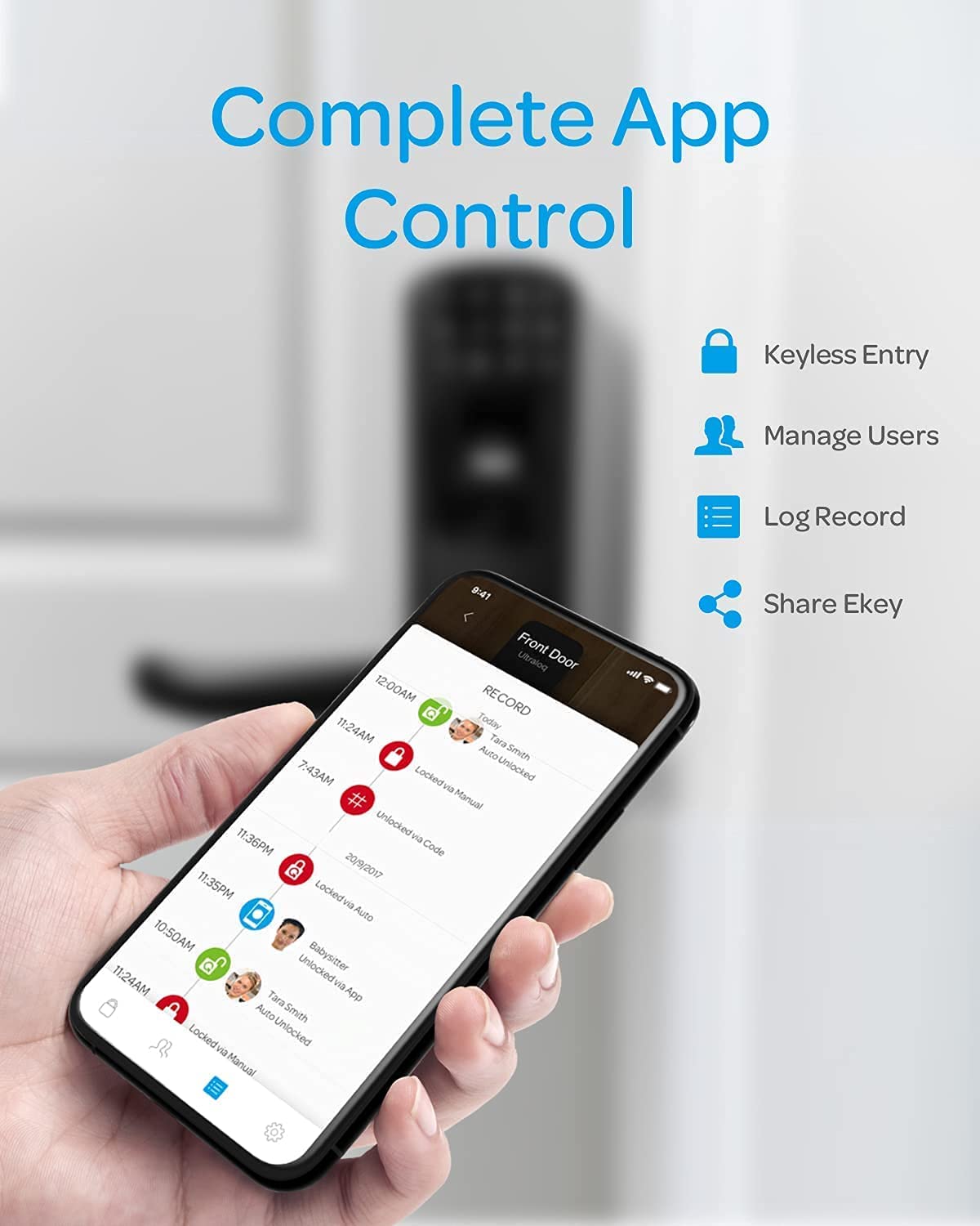 U-Tec UL3 BT (2nd Gen) Smart Lever Lock in Black New