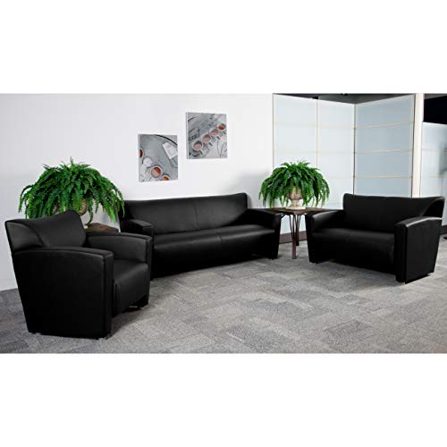 Flash Furniture HERCULES Majesty Series Black LeatherSoft Sofa