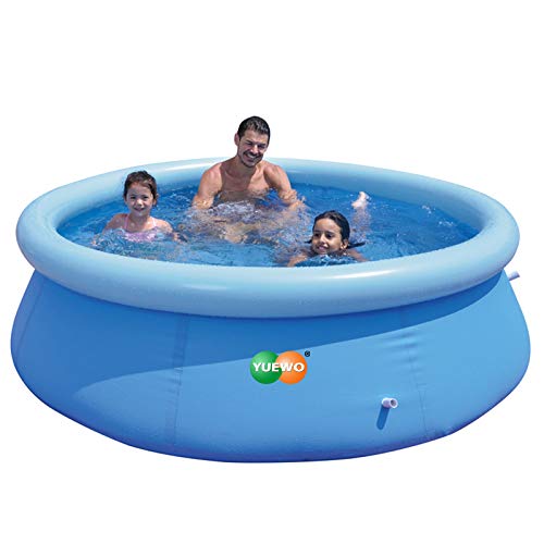 YUEWO Inflatable Swimming Pool for Kids and Adults, Large Kiddie Pool Outdoor Portable Blow Up Swimming Pool for Family, Backyard, Outside and Water Summer Party Without Filter Pumps