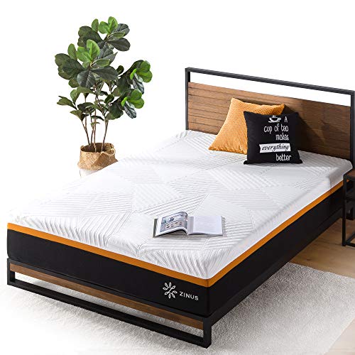 ZINUS 12 Inch Cooling Copper Adaptive Pocket Spring Hybrid Mattress/Moisture Wicking Cover/Cooling Foam/Pocket Innersprings for Motion Isolation/Mattress-in-a-Box, Full