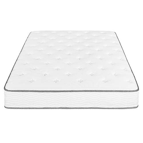 Olee Sleep 10 Inch Milky Way Tight Top Hybrid Mattress, Queen, White