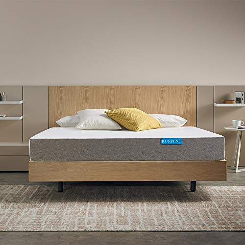 Bed Mattress Cooling Gel Memory Foam Mattress 10 Inch | Bed Mattress in a Box Medium Firm CertiPUR-US | Relieve Stress KUNPENG Bed