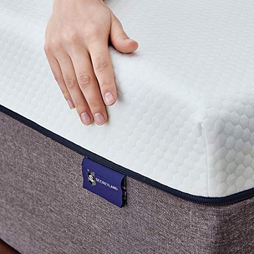 Queen Mattress, Ssecretland 12 inch Gel Memory Foam Mattress with Breathable Cover (Mattress Only) Medium Feels-Bed Mattress in a Box