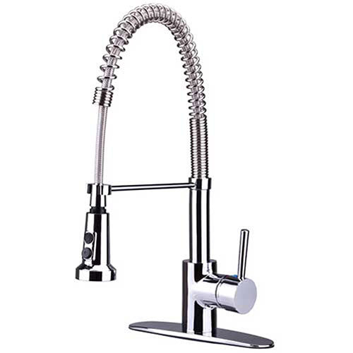 Ultra Faucets 1 Handle Kitchen Faucet W/Spring Spout, UF12300 Chrome, 20