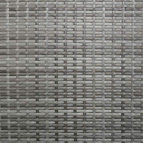 7 Piece Modern Rattan Wicker Garden Outdoor Furniture Modular Sectional Patio Set - Dark Coffee/Light Blue