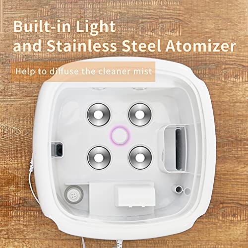 LACIDOLL Large Humidifiers Whole-House Style Commercial&Industrial Humidifier 2000 sq.ft, 5.5Gal Plant Humidifier Cool Mist Top Fill Humidifier 21L 2000ML/H Dual 360° Nozzles 3 Speed