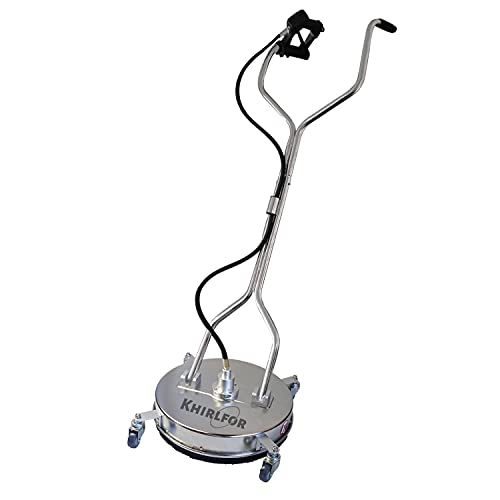 Khirlfor 20‘’ Pressure Washer Surface Cleaner Dual-Handle Power Washer Pressure Washer Accessories,20-Inch ,4500 PSI