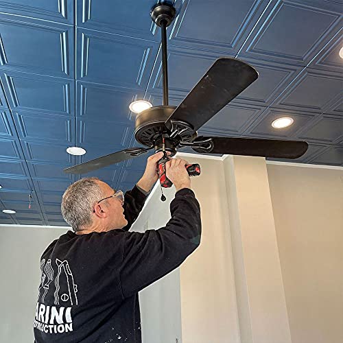 A la Maison Ceilings R24 Line Art Foam Glue-up Ceiling Tile (256 sq. ft./Case), Pack of 96, Plain White