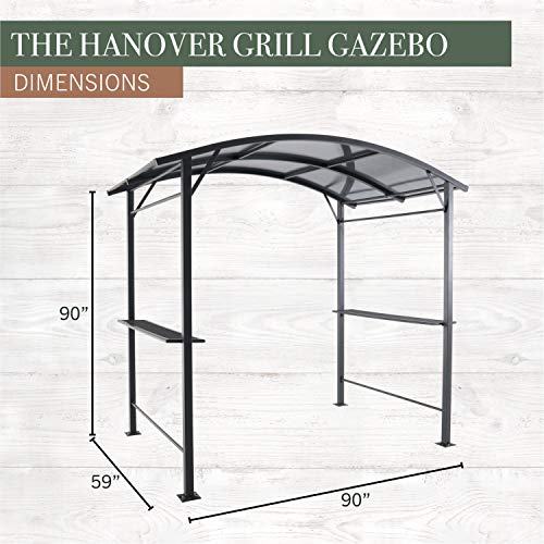 Hanover HANGRGAZ-Gry Grill Gazebo 90