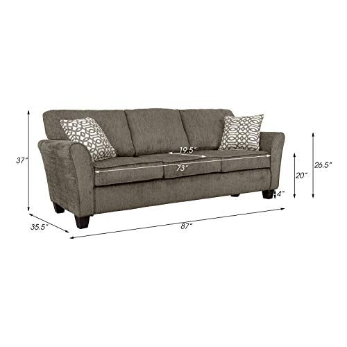 Lexicon Mineola Chenille Flared Sofa, 87