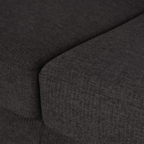 Christopher Knight Home Arrastra Sofas, Dark Taupe Stripe + Walnut