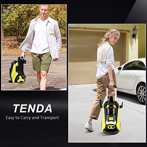 TEANDE Smart Pressure Washer 3800 PSI Electric High Powerful Touch Screen 3 Gear Level with Telescopic Handle
