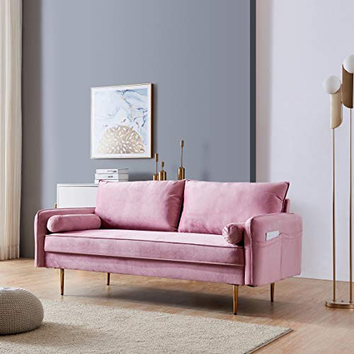 Merax 2-Seat Velvet Sofa with pocket-71 W, 71