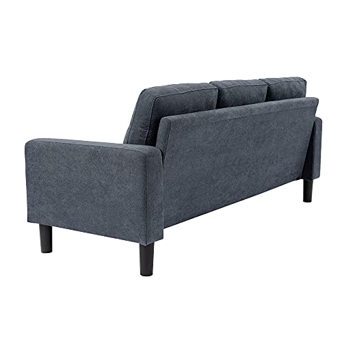 Modern 2 Piece Upholstered Sofa Set Love Seat 2 Seater and 3 Seater Sofa Couch (Grey)