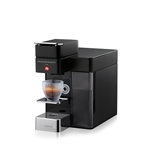 illy y5 Espresso and Coffee Machine, 5.7 x 9.6 x 11.2, Black